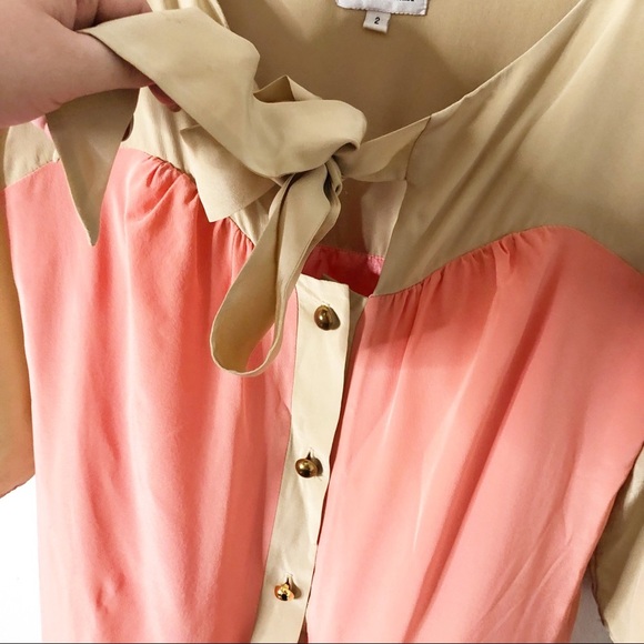 Leona by Lauren Leonard Silk Mod Color-block Dress - Picture 8 of 8